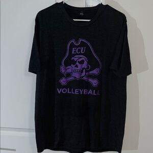 Black Purple ECU East carolina Pirates Ultimate Volleyball Team 🏐T shirt L men’s